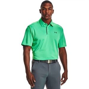 NWT Under Armour Green Heat Gear Golf Polo Shirt, Size S